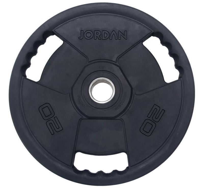 Jordan 135kg Olympia Langhantelsatz Premium, gummiert, schwarz (JTOPR2)