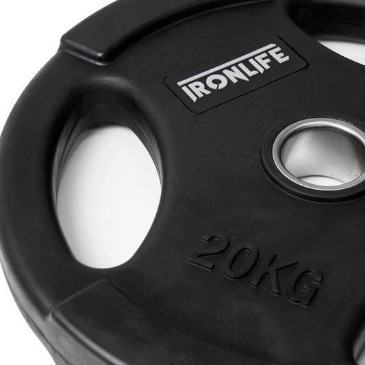 Iron Life Hantelscheiben 51mm, gummiert, schwarz