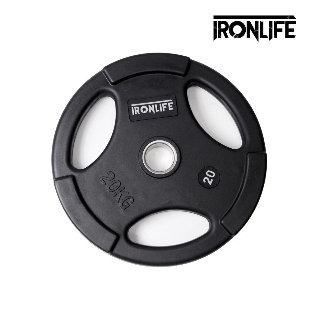Iron Life Hantelscheiben 51mm, gummiert, schwarz