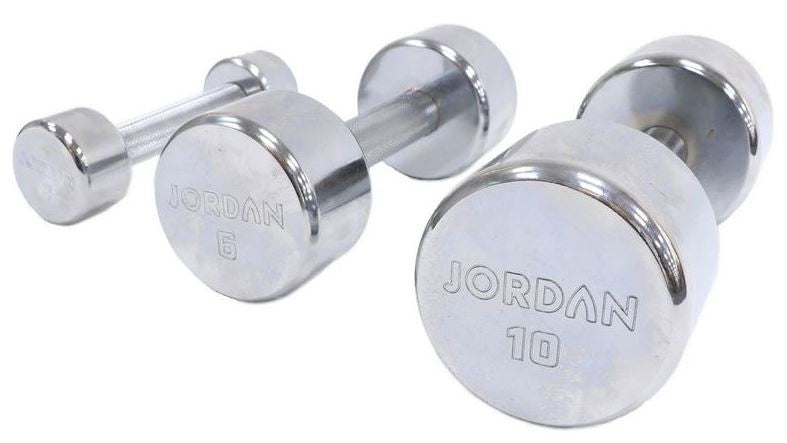 Jordan Kurzhantel-Satz 1-10kg chrom mit Doppelständer vertikal