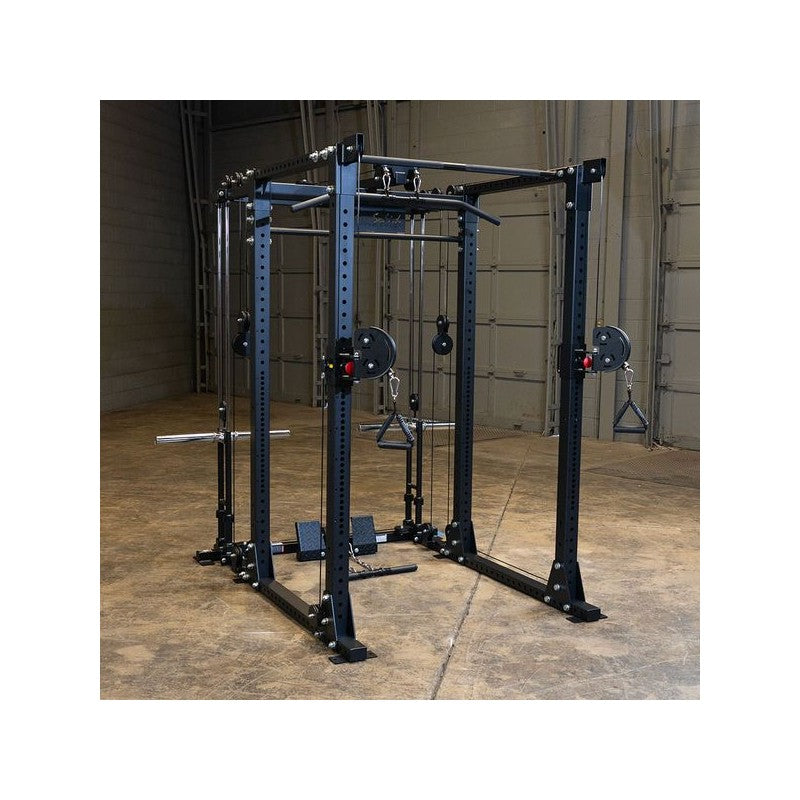 Set-Angebot - Body Solid GPR400 Power Rack + Functional Trainer 2x95kg + Universalbank + 135kg Langhantel-Satz