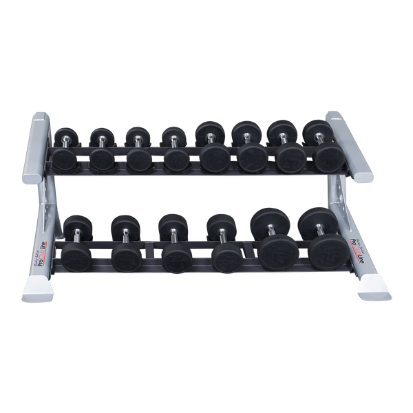 Body Solid Pro Club Line Kurzhantel-Ständer mit Gummischalen 2-lagig (SDKR500SD)