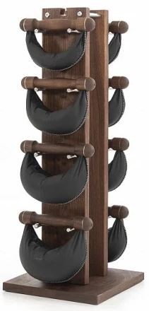 NOHrD Swing-Hantel Komplett-Set Nussbaum