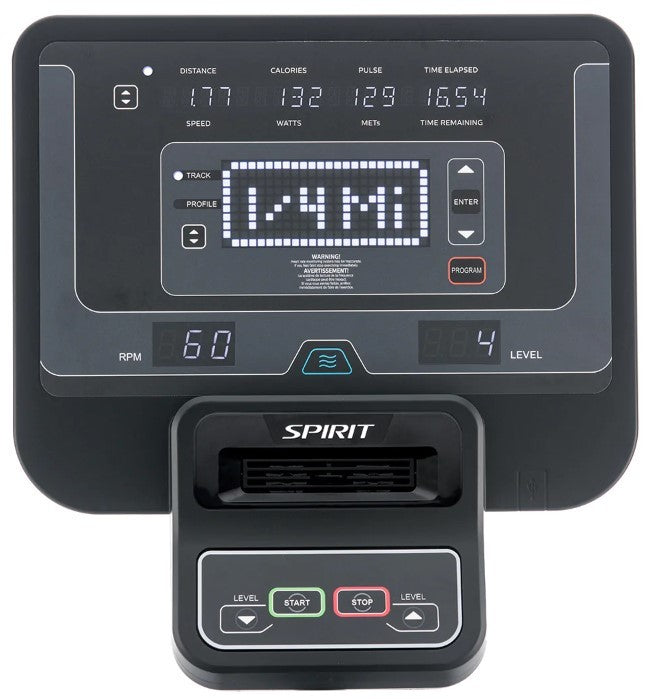 Spirit Fitness Commercial CR800+ LED Liegeergometer