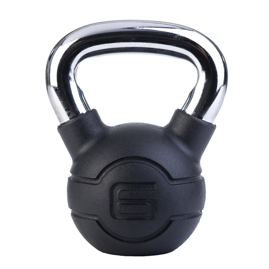 Jordan Premium Kettlebells gummiert mit Chromgriff 4-24kg (JTKBRC3)