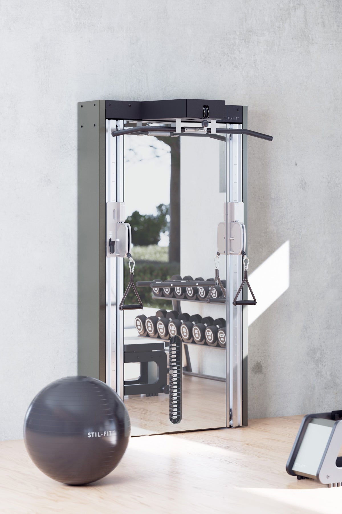 Stil-Fit Kabelzug PRO mit Spiegel