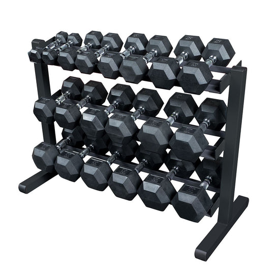 Body Solid Kurzhantelständer schmal 3-lagig GDR363B