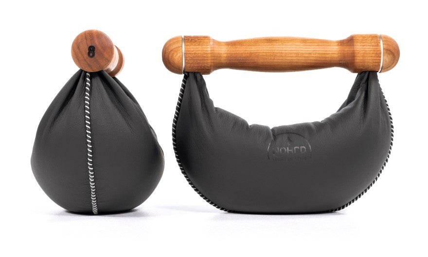 NOHrD Swing-Hantel Kirsche mit Schwarzleder