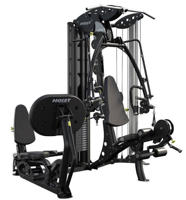 Hoist Fitness V4 Elite Gym mit V-Ride Beinpresse und Kabelzug