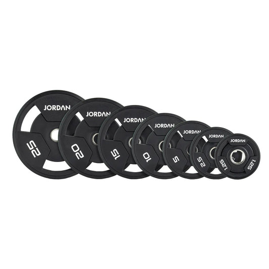 Jordan 135kg Olympia Langhantelsatz Deluxe, Urethan, schwarz