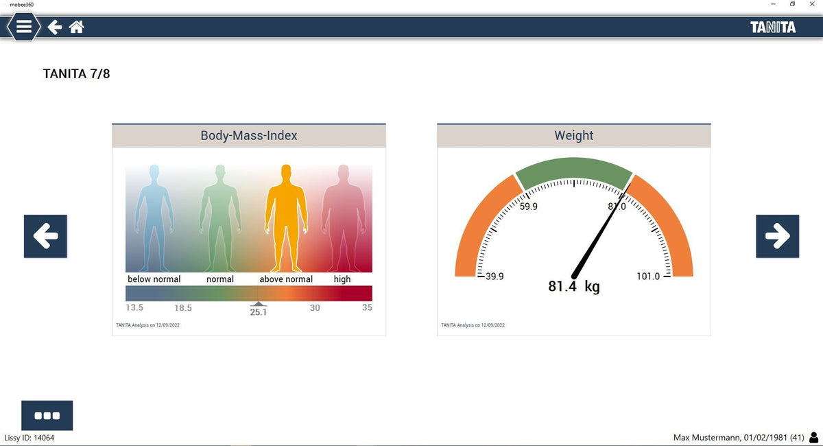 Tanita PRO Software