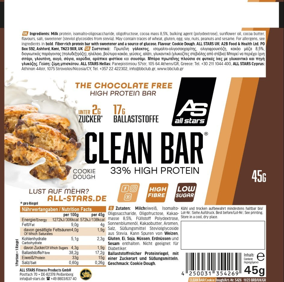 All Stars Clean Bar 18 x 45g