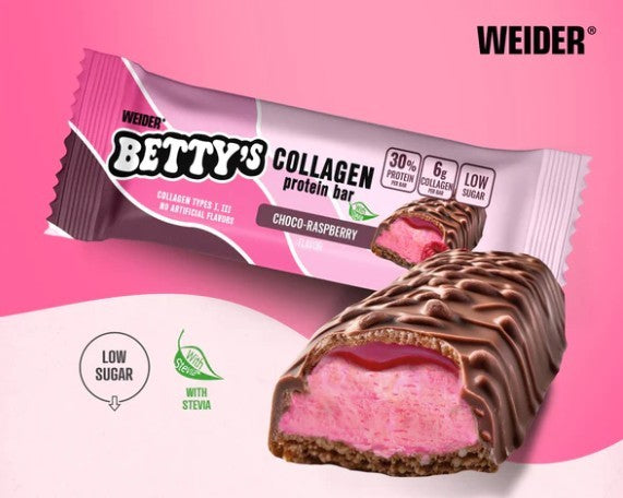 Weider Betty's Collagen Protein Bar 12 x 50g