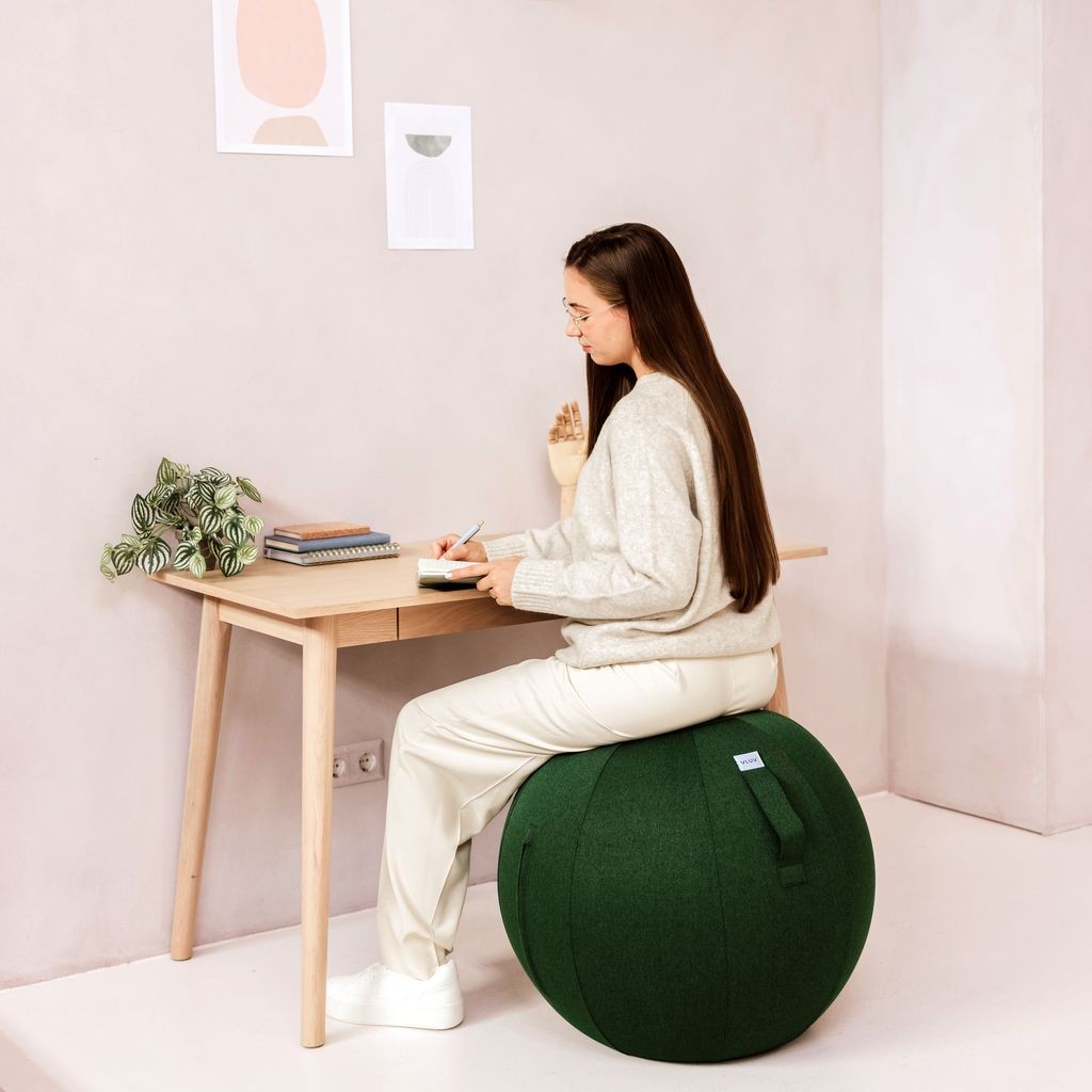 VLUV LEIV Stoff-Sitzball, Pine, 60-65cm