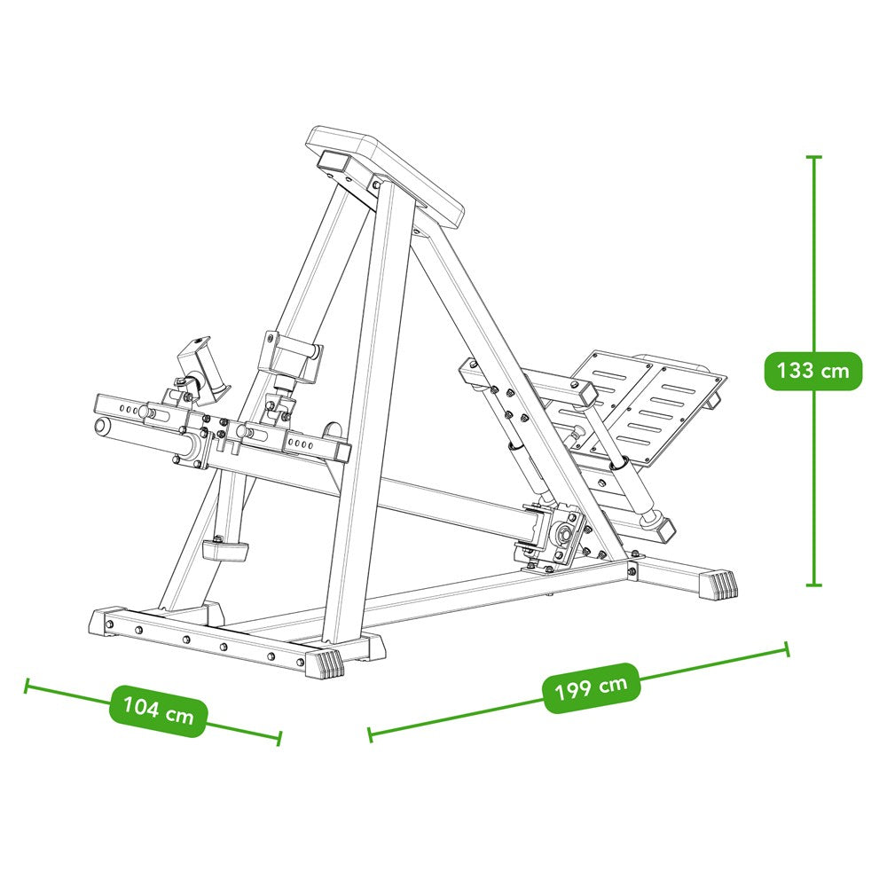 Tunturi Platinum Adjustable T-bar Row - Plate Loaded