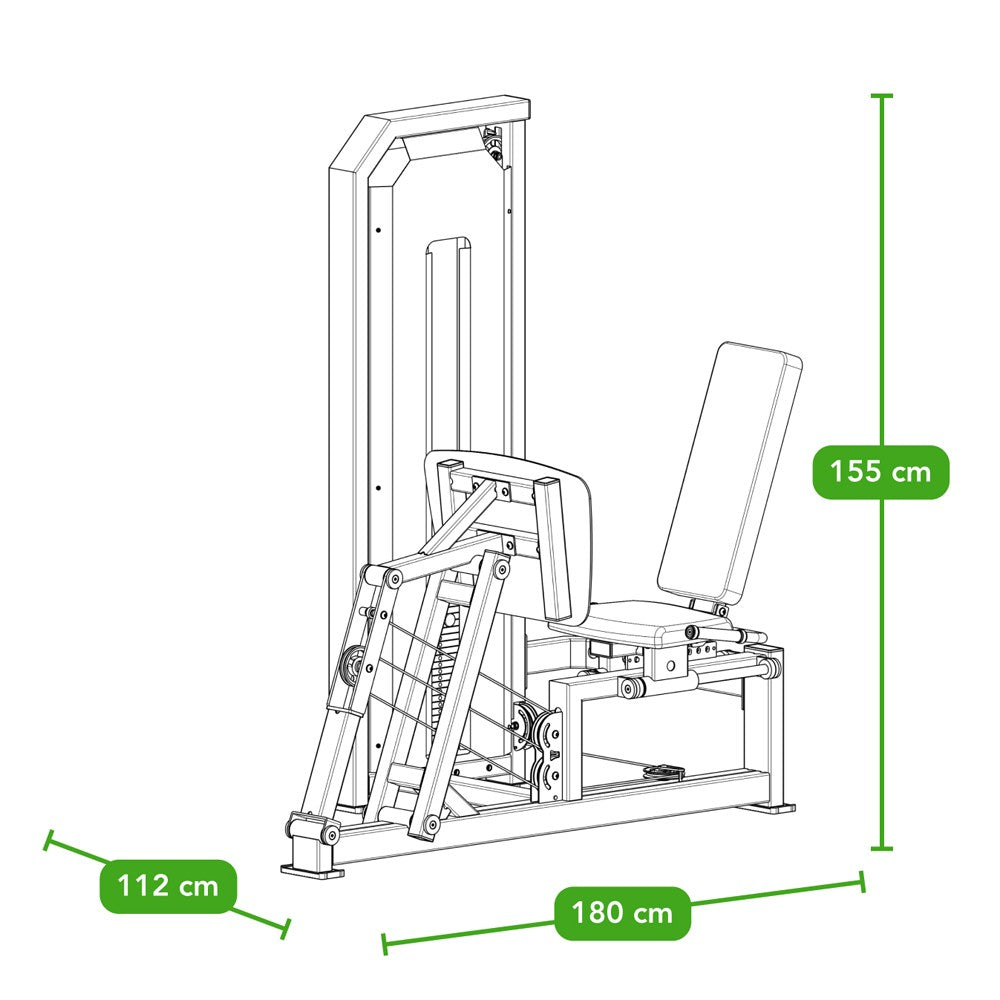 Tunturi Platinum Seated Leg Press - Selectorized