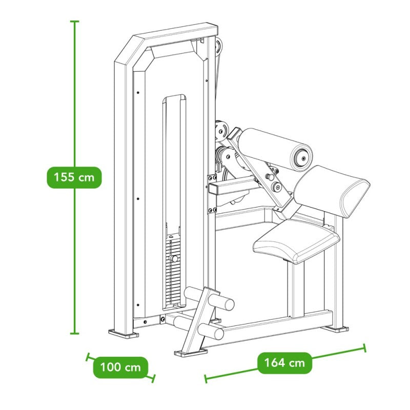 Tunturi Platinum Dual Back/Abdominal Combo - Selectorized