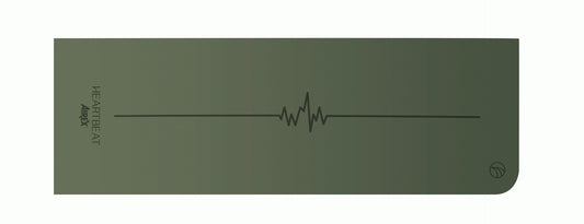 Airex Heartbeat Yoga & Functional Training Matte, L183 x B61 x D0.4cm, olive
