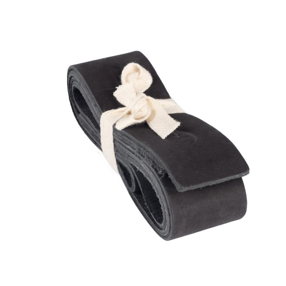 Gasp Leder Lifting Straps, schwarz