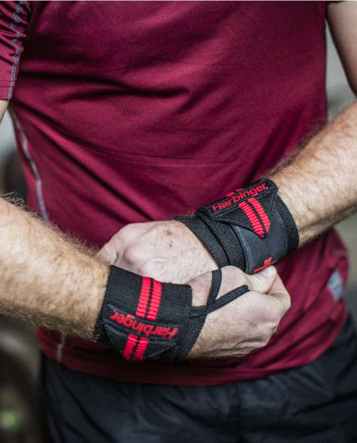 Harbinger Handgelenk Bandage, schwarz/rot