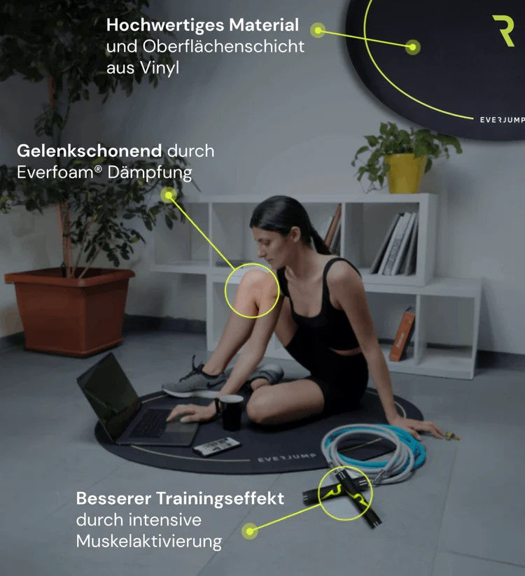 EVERJUMP Evermat Matte zum Seilspringen