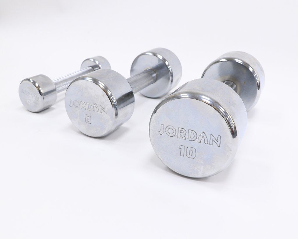 Jordan Kurzhantel-Satz 2-20kg chrom mit Doppelständer vertikal