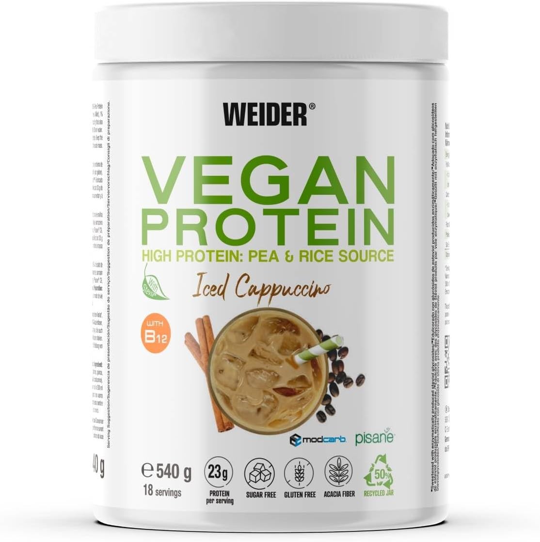Weider Vegan Protein 540g Dose