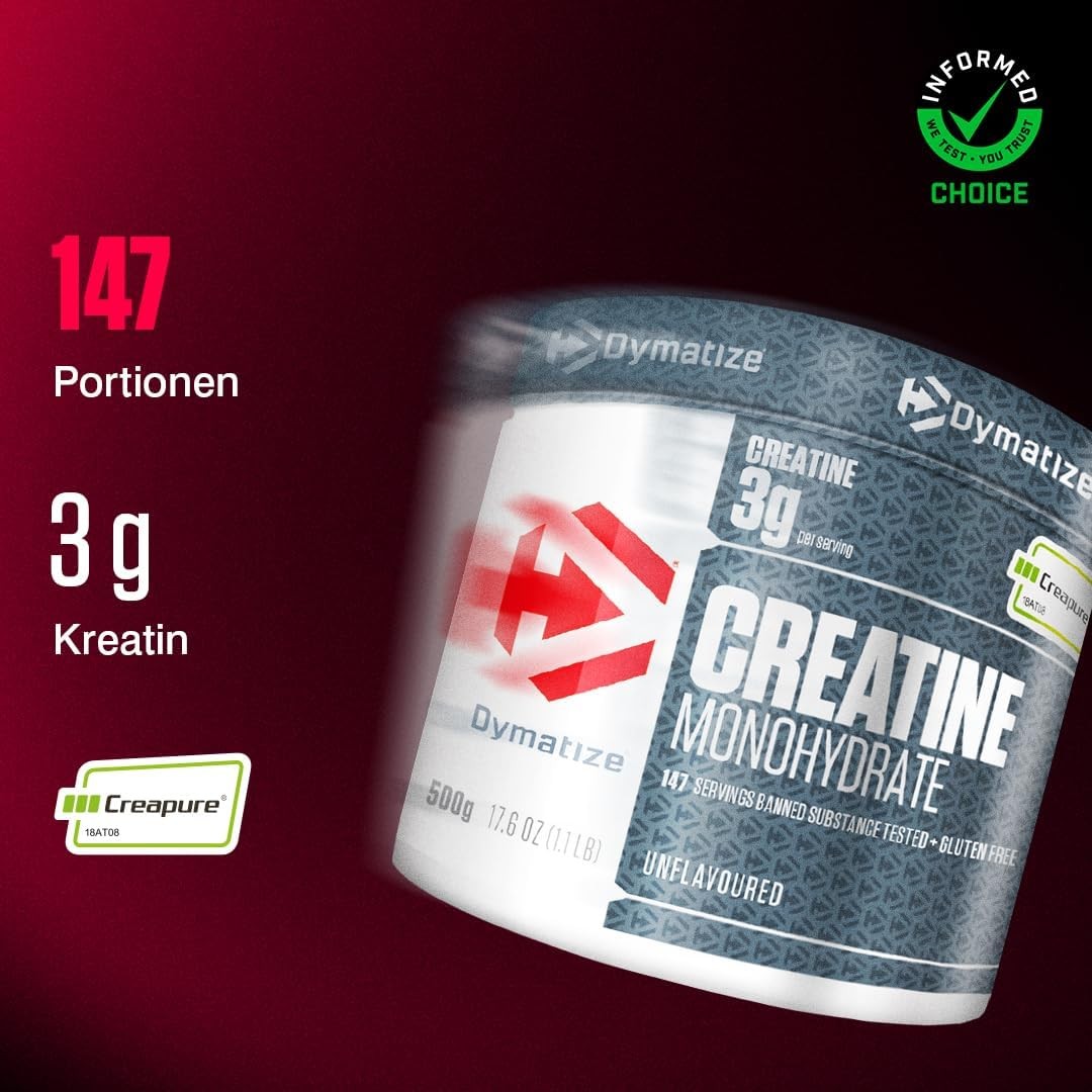 Dymatize Creatine Monohydrat Powder 500g Dose