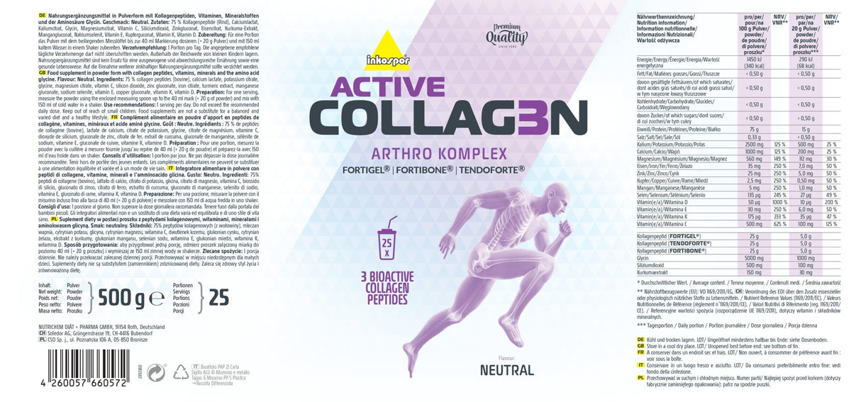Inkospor Active Collagen 500g Dose