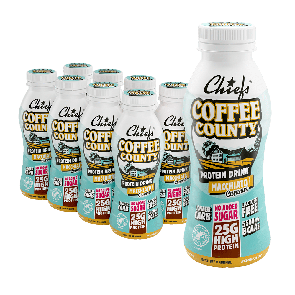 Chiefs Protein Drink Coffee Country Caramel-Macchiatto 8 x 330ml