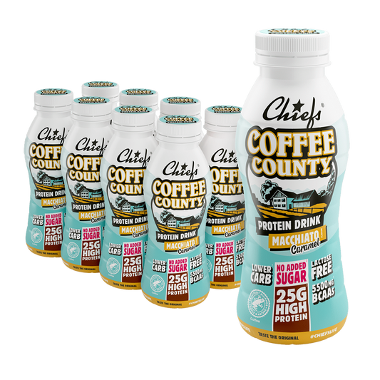 Chiefs Protein Drink Coffee Country Caramel-Macchiatto 8 x 330ml
