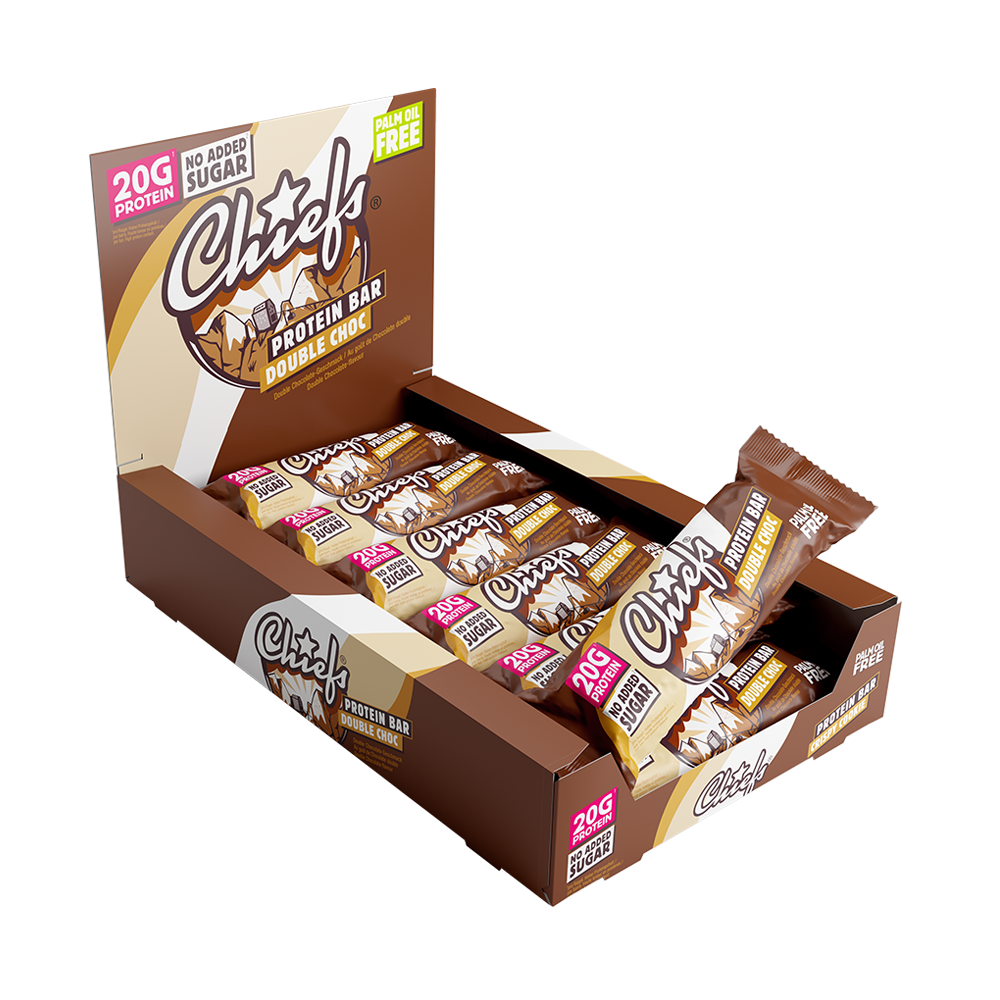 Chiefs Protein Bar Double Choc 12 x 55g