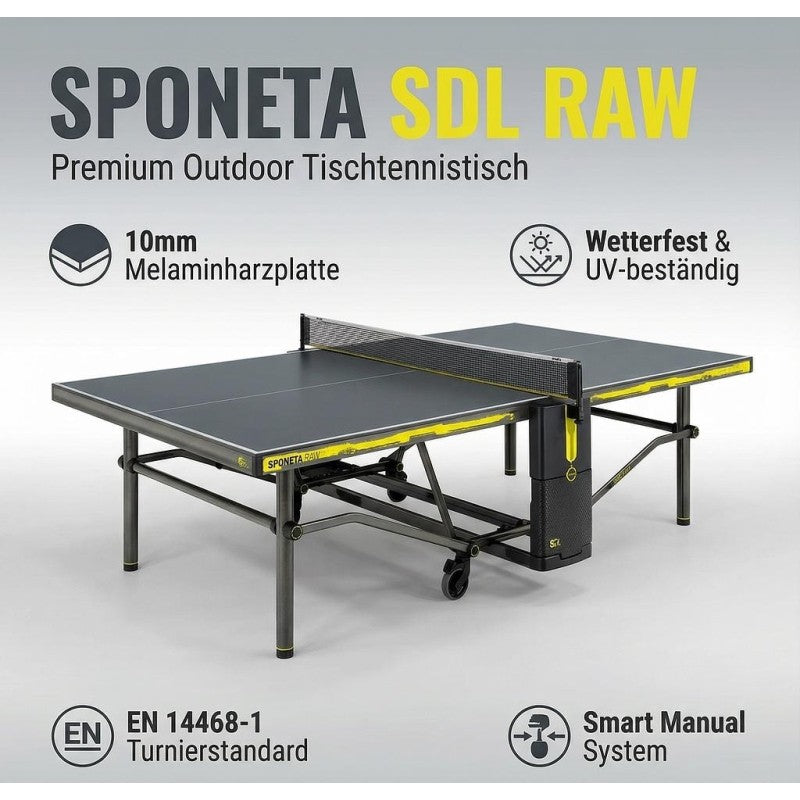 Sponeta Outdoor Tischtennistisch SDL Raw Outdoor