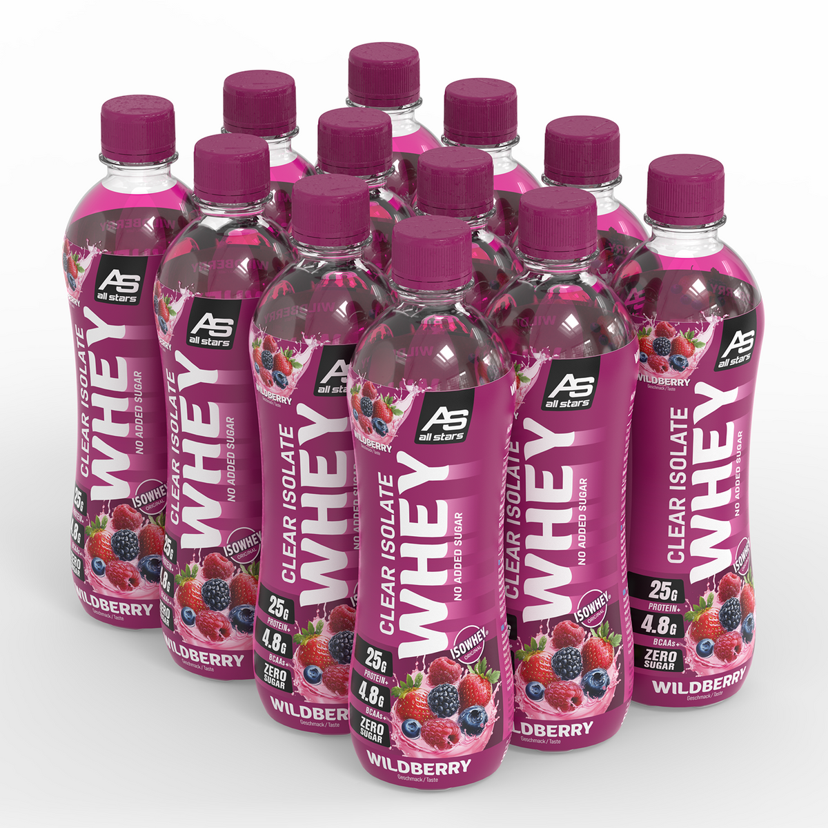 All Stars Clear Isolate Whey, Tropical, 12 x 500ml