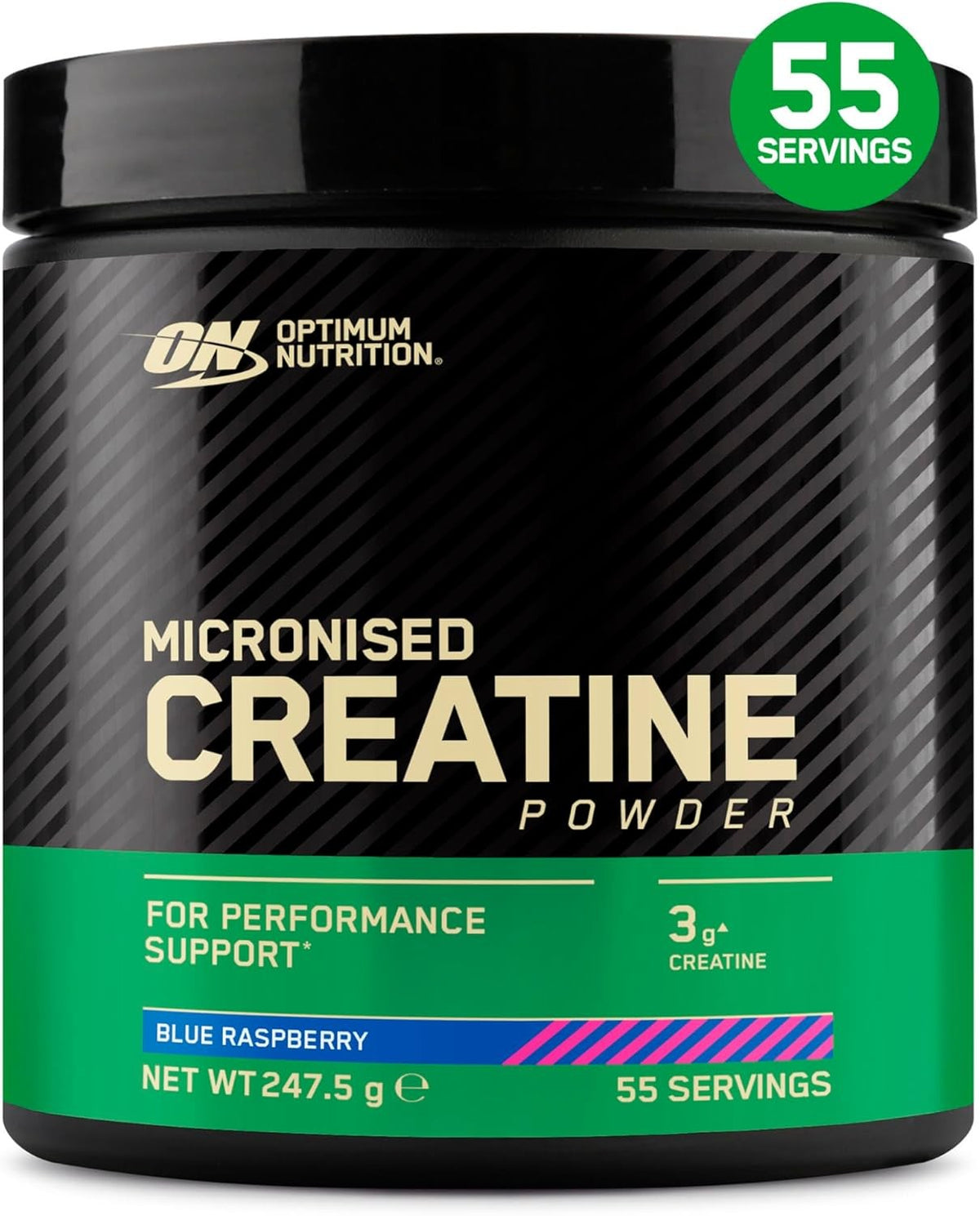 Optimum Nutrition Micronised Creatine Pulver 247g Dose