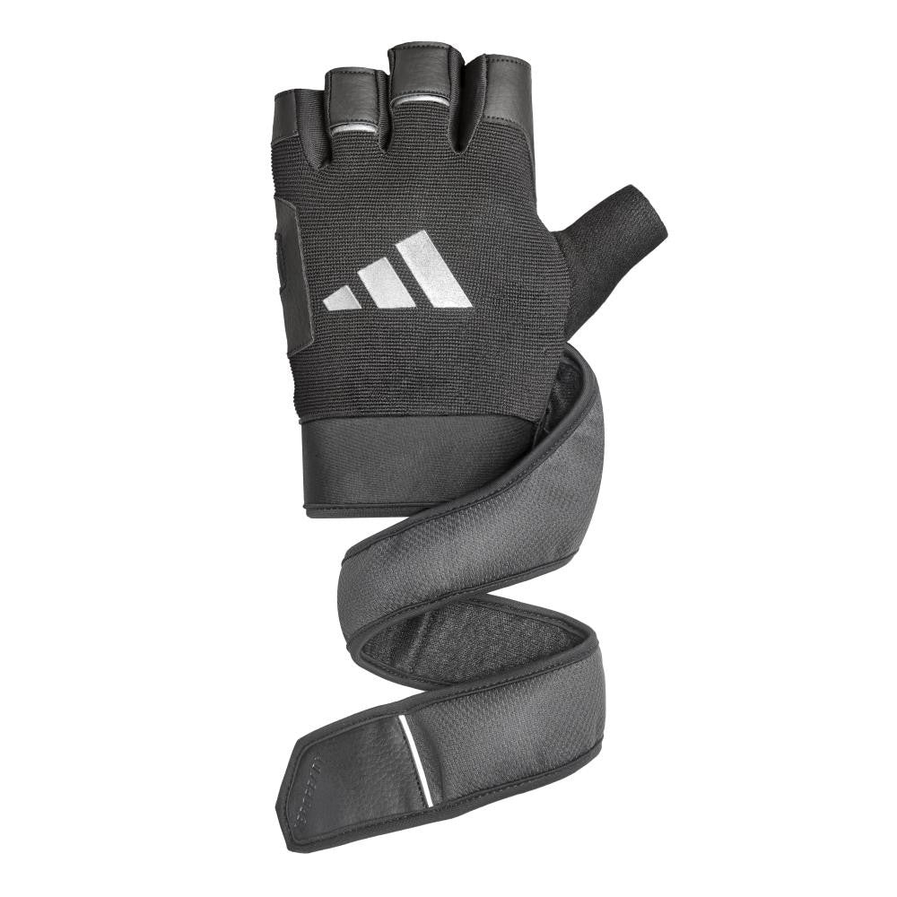 Adidas Trainingshandschuhe mit Handgelenksbandage, schwarz
