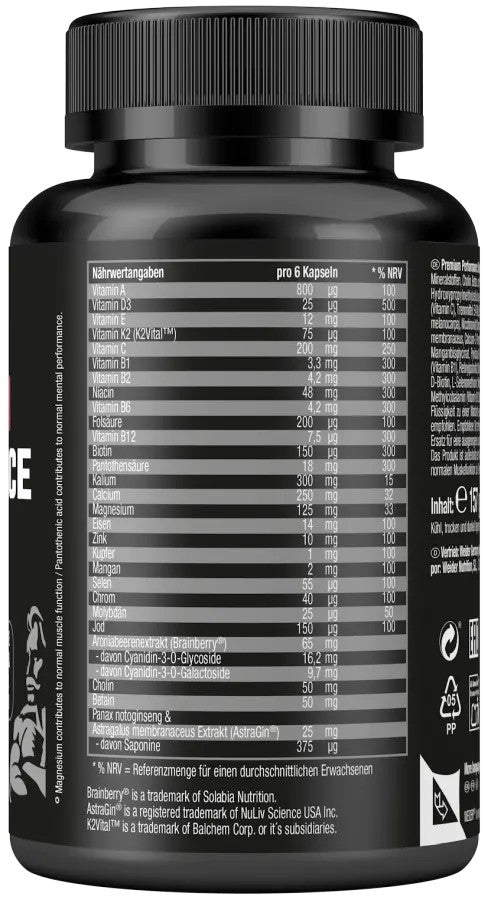 Weider Premium Performance Stack 180 Kapseln