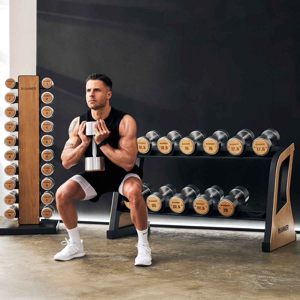 Hammer Hantelablage-Set Exclusive 12,5 - 25kg