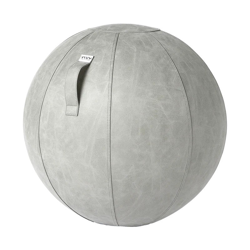 VLUV VEGA Kunstleder-Sitzball, Cement, 60-65cm