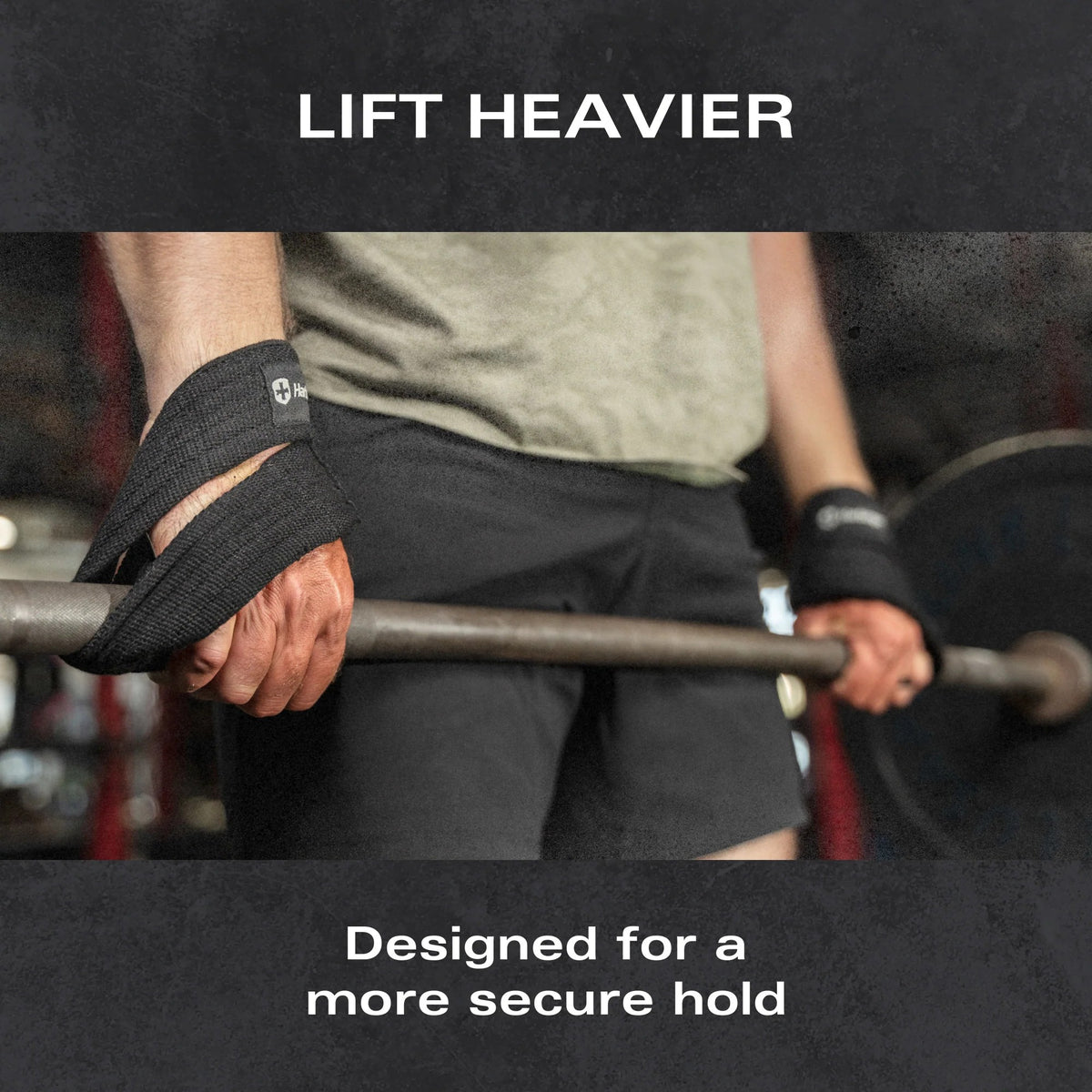 Harbinger Figure 8 Padded Lifting Straps, black