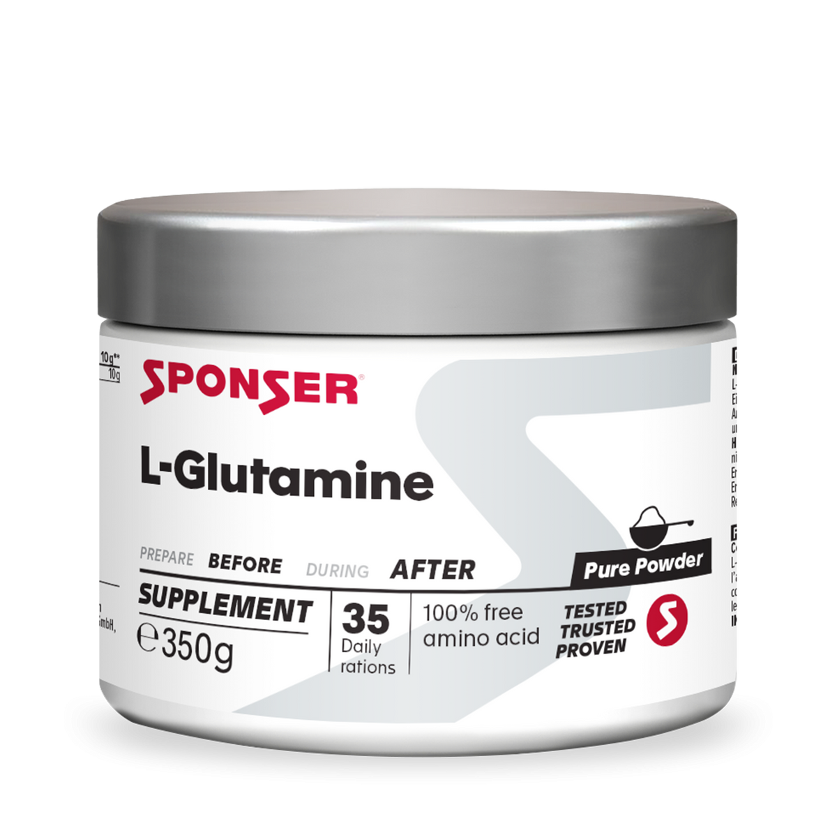 Sponser Pro L-Glutamine 100% Pure 350g Dose