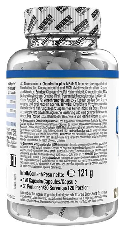 Weider Glucosamin Chondroitin & MSM, 120 Kapseln