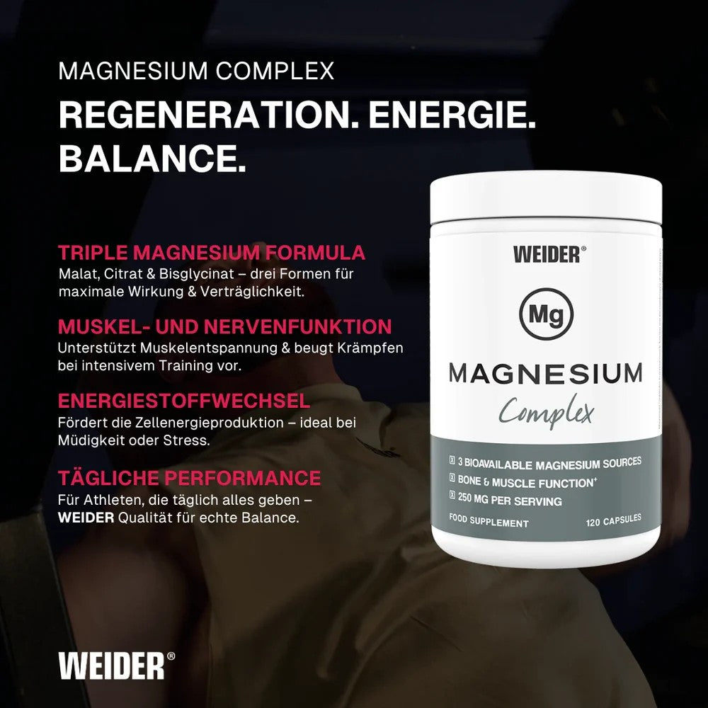 Weider Magnesium Komplex 120 Kapseln