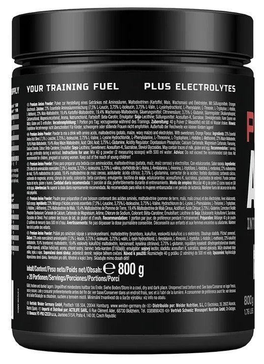 Weider Premium Amino Pulver 800g Dose