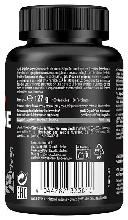 Weider L-Arginine 100 Kapseln