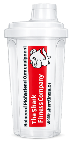 Shark Fitness Schüttelbecher transparent, 0.7l