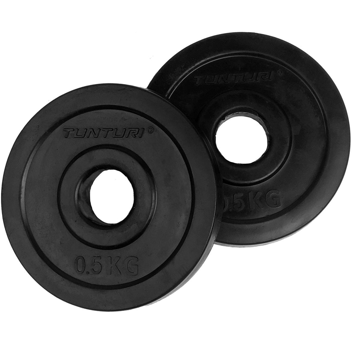 Hantelscheiben 31mm, schwarz, gummiert