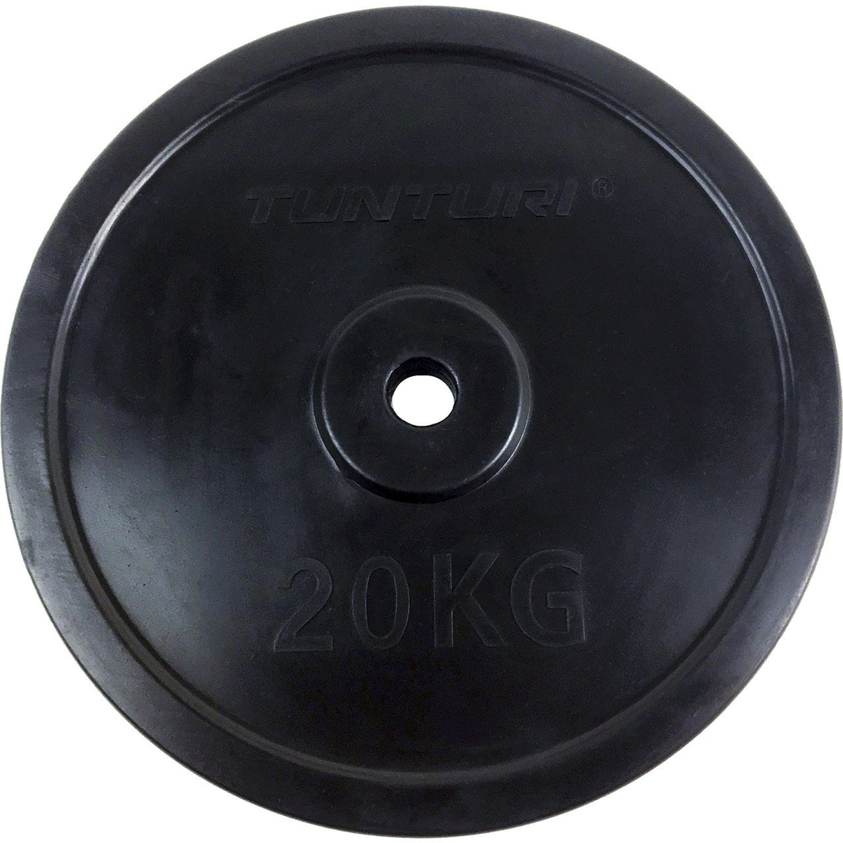 Hantelscheiben 31mm, schwarz, gummiert