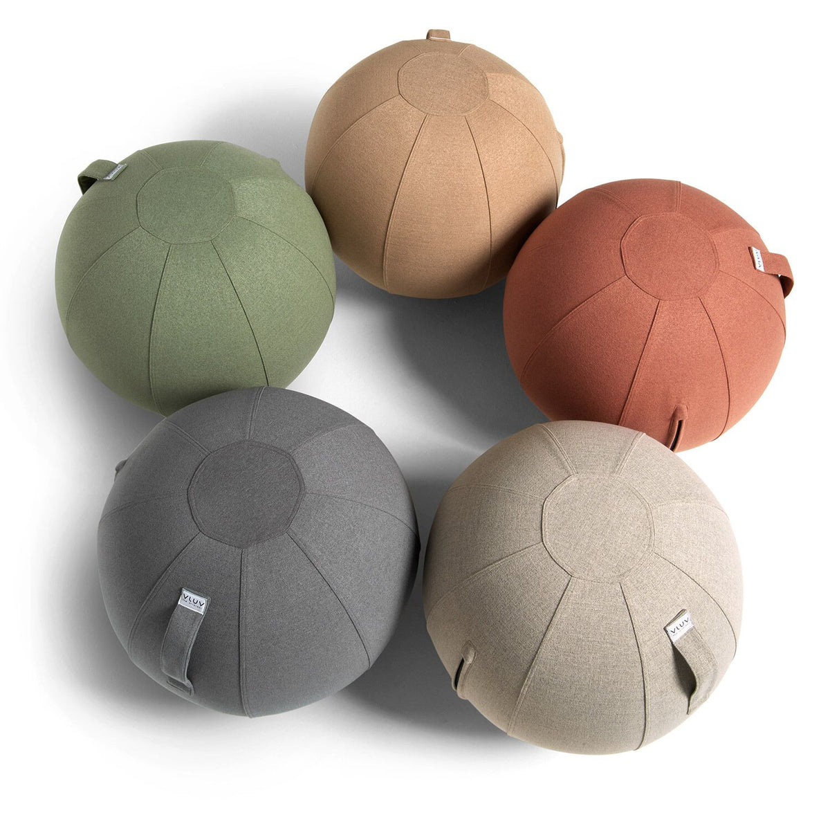 VLUV SOVA Stoff-Sitzball, salmon, 60-65cm
