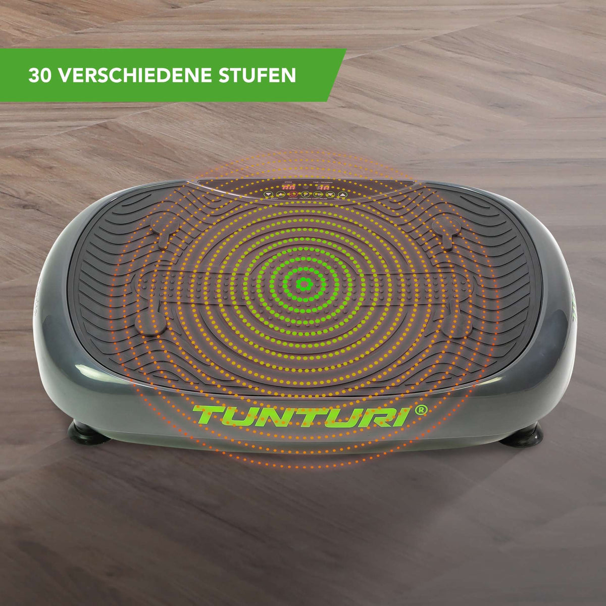 Tunturi V10 Cardio Fit Vibrationsplatte mit Hocker